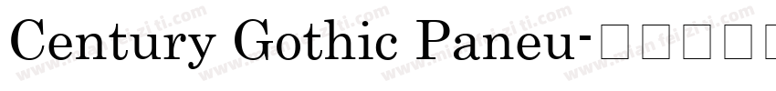 Century Gothic Paneu字体转换